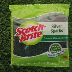 Scotch Brite Silver Sparks Scrubber Kitchen Cleaner , 1N